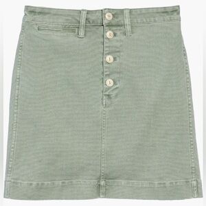 Madewell Emmett Sage Green Straight Skirt in Frosted Willow